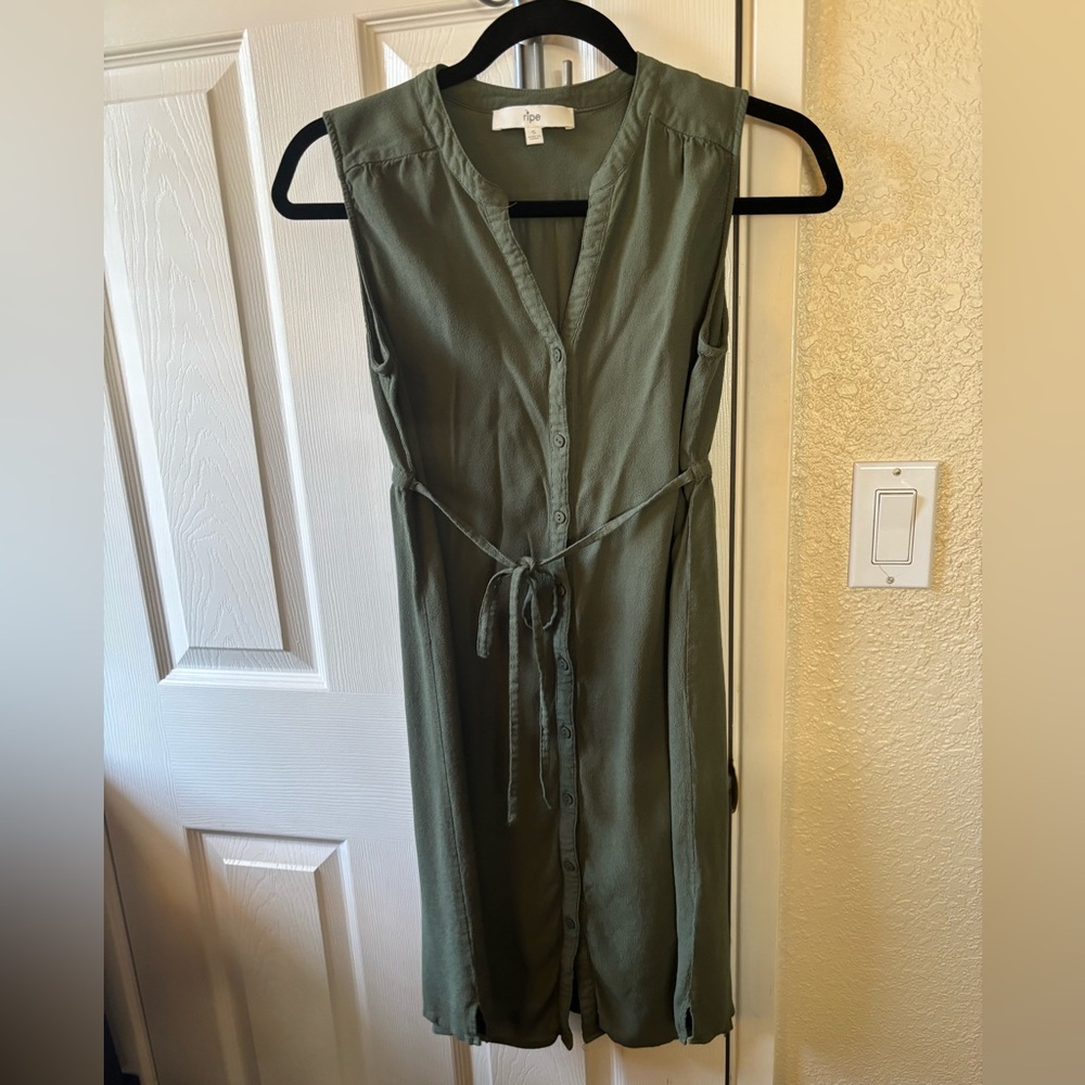 Maternity Button-Down Dress